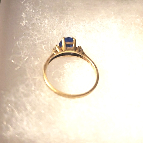 Sold⭐10K GOLD DC REAL BLUE Sapphire 💙 Ring - Picture 3 of 3